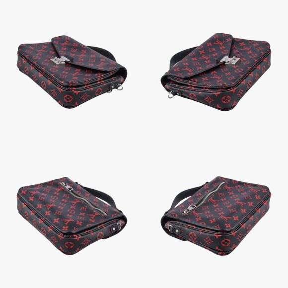 Louis Vuittonpochette Metis MM Black And Unfurled Rouge Monogram Canvas M41462 - Picture 4 of 10